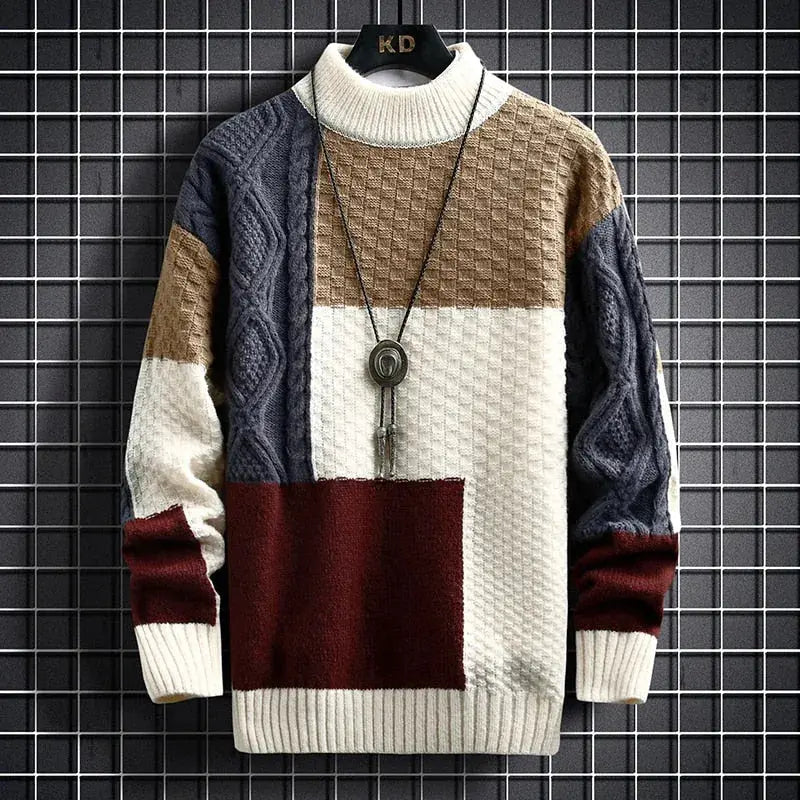 Men’s Casual Colorblock Sweater
