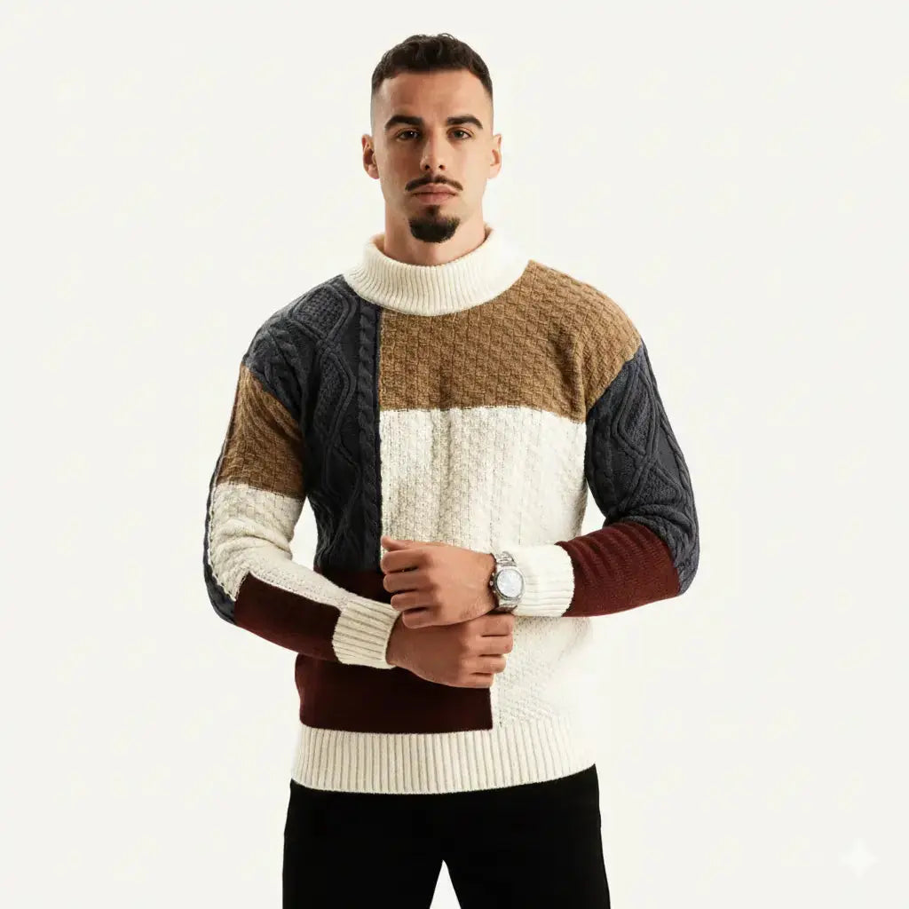 Men’s Casual Colorblock Sweater