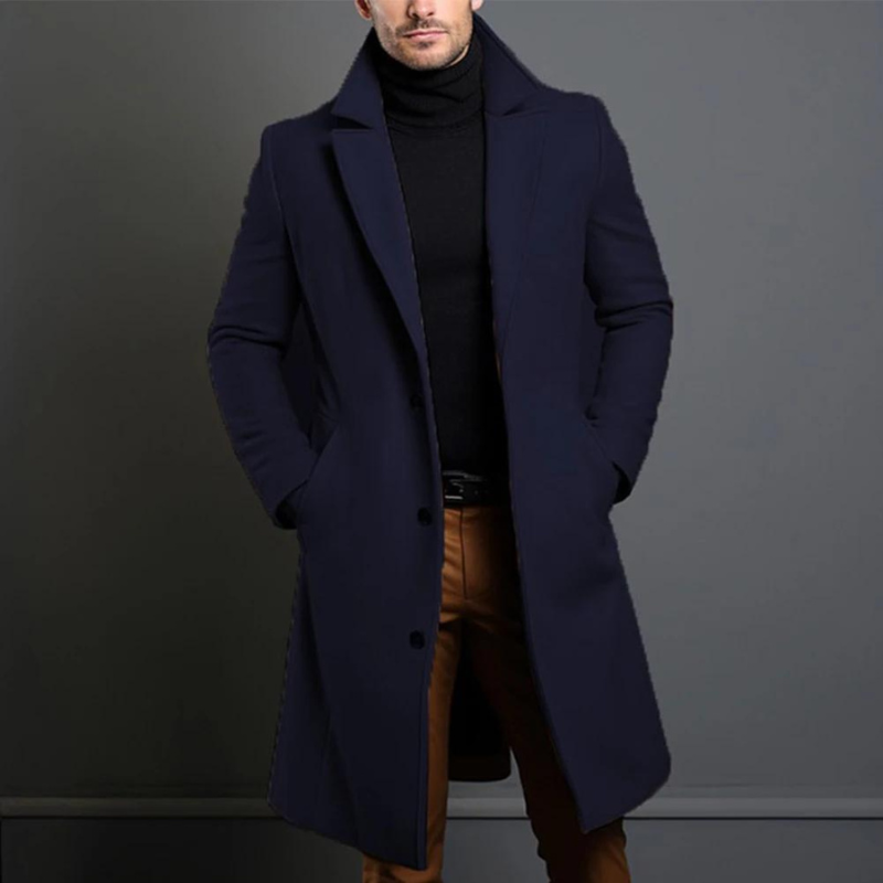 Men’s Classic Winter Long Overcoat
