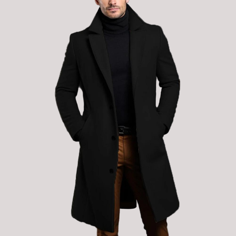 Men’s Classic Winter Long Overcoat