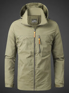 Men’s Hooded Rain Jacket Zip Up