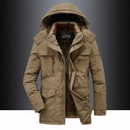 Men’s Hooded Winter Jacket Heavy-Duty
