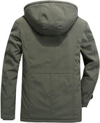 Men’s Hooded Winter Jacket Heavy-Duty
