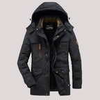 Men’s Hooded Winter Jacket Heavy-Duty