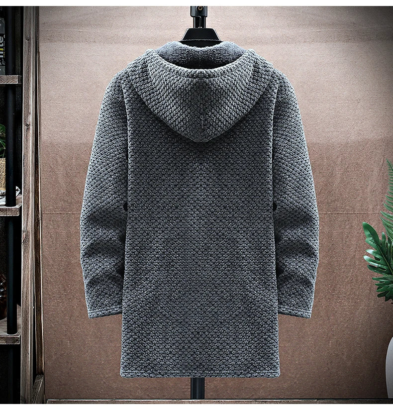 Men’s Hooded Winter Longline Jacket