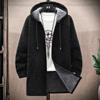 Men’s Hooded Winter Longline Jacket