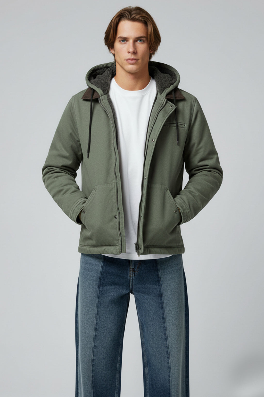 Men’s Hooded Zip Up Jacket