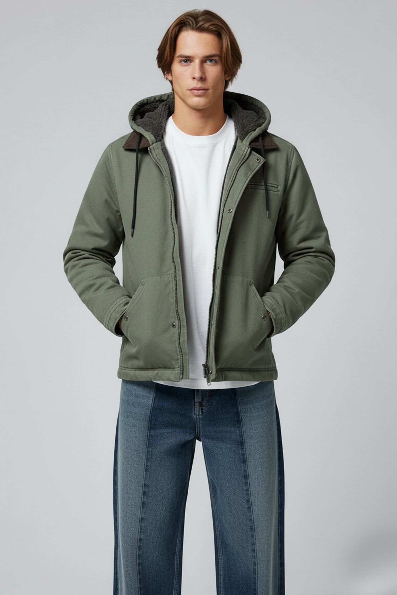 Men’s Hooded Zip Up Jacket