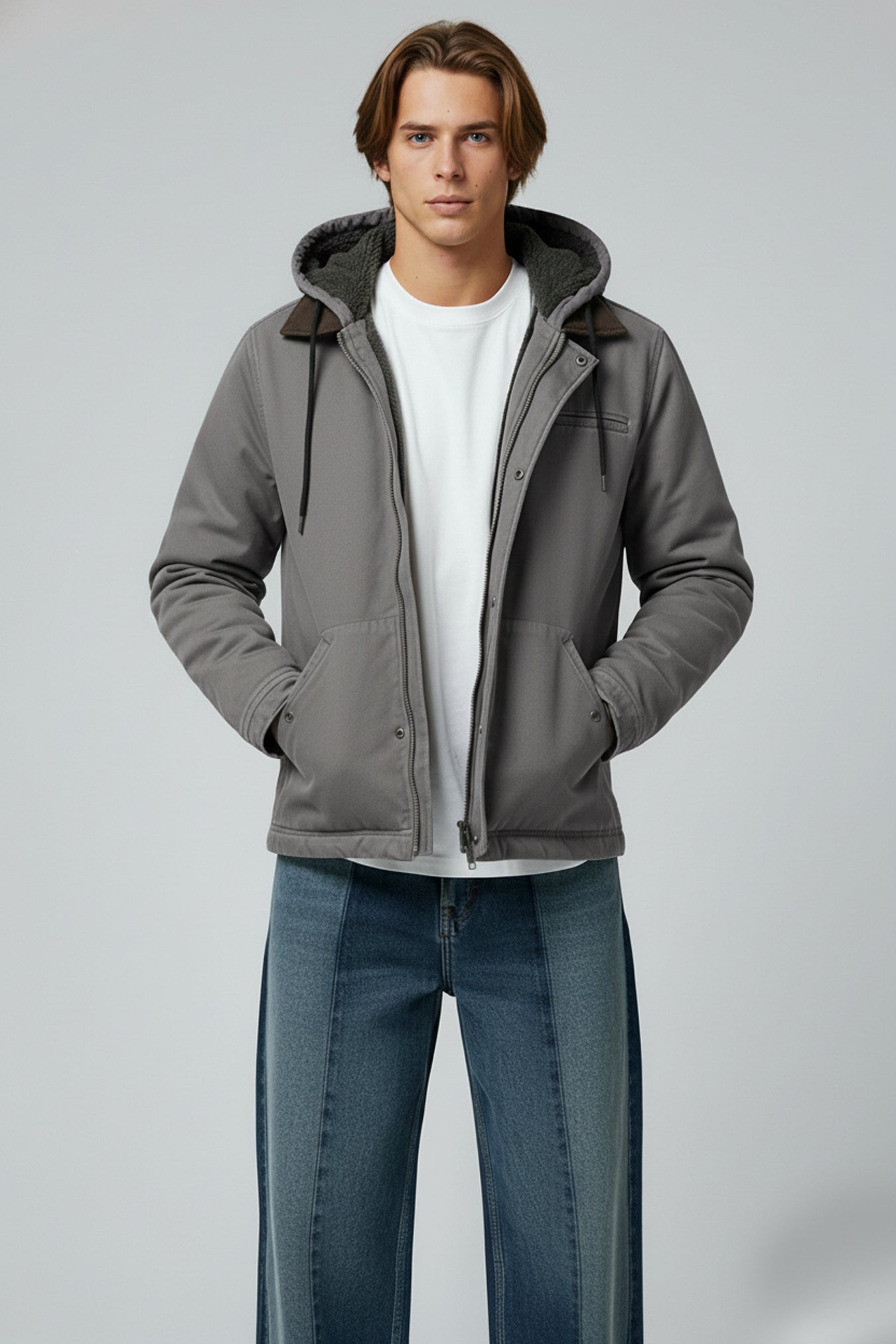 Men’s Hooded Zip Up Jacket