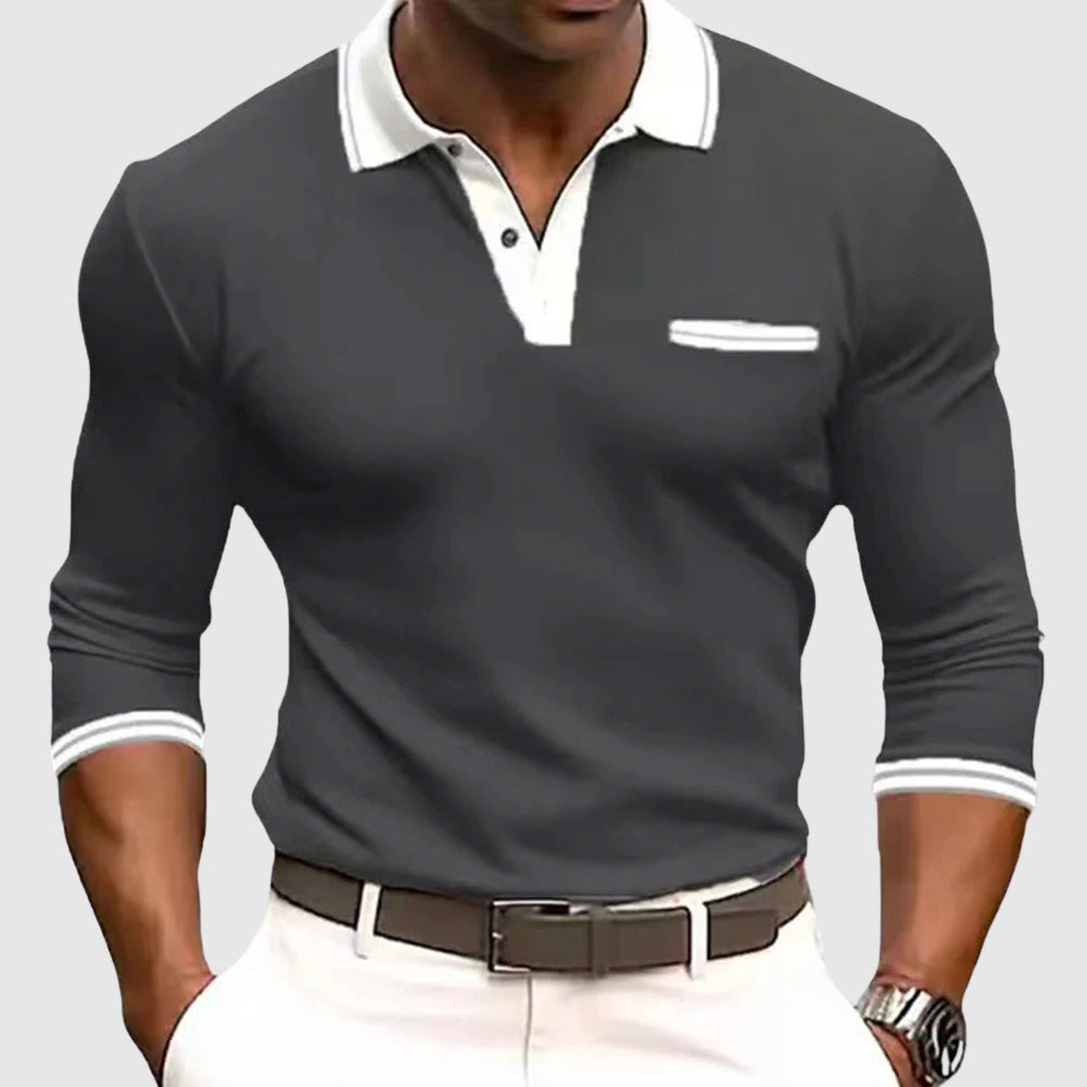 Men’s Long Sleeve Polo Shirt