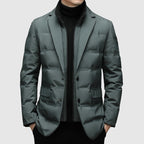Men’s Long Sleeve Puffer Jacket Zip Up