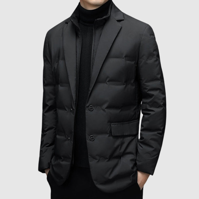 Men’s Long Sleeve Puffer Jacket Zip Up