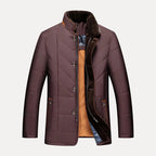 Men’s Quilted Stand Collar Jacket