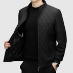 Men’s Quilted Stand Collar Jacket