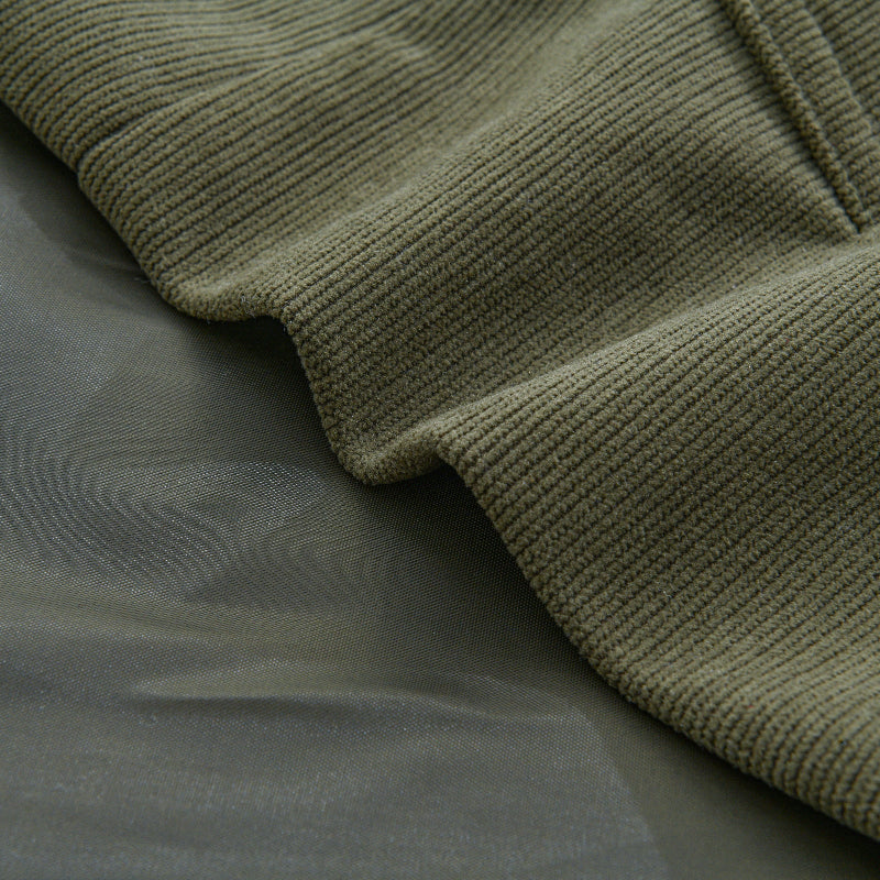 Men’s Stand Collar Short Coat Long Sleeve