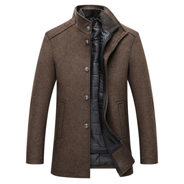 Men’s Stand Collar Winter Jacket