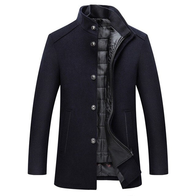 Men’s Stand Collar Winter Jacket