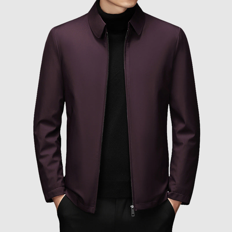 Men’s Stand Collar Zip Up Jacket