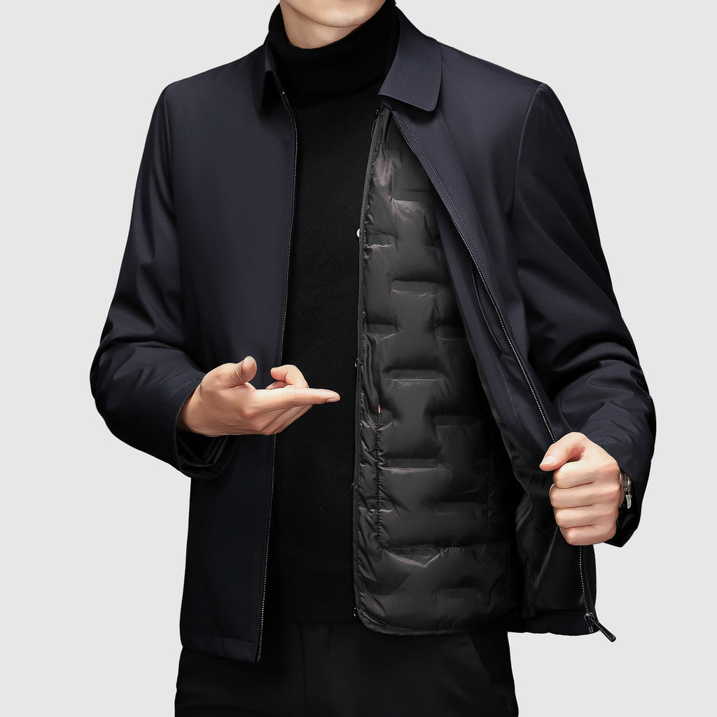 Men’s Stand Collar Zip Up Jacket