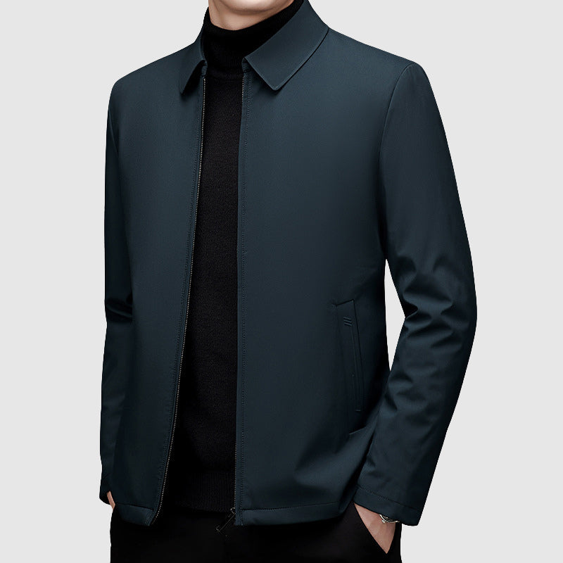 Men’s Stand Collar Zip Up Jacket