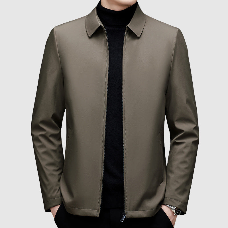 Men’s Stand Collar Zip Up Jacket