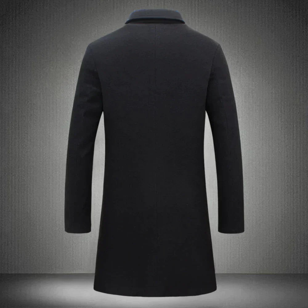 Men’s Winter Button Up Long Coat