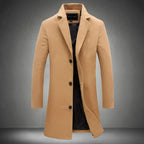 Men’s Winter Button Up Long Coat