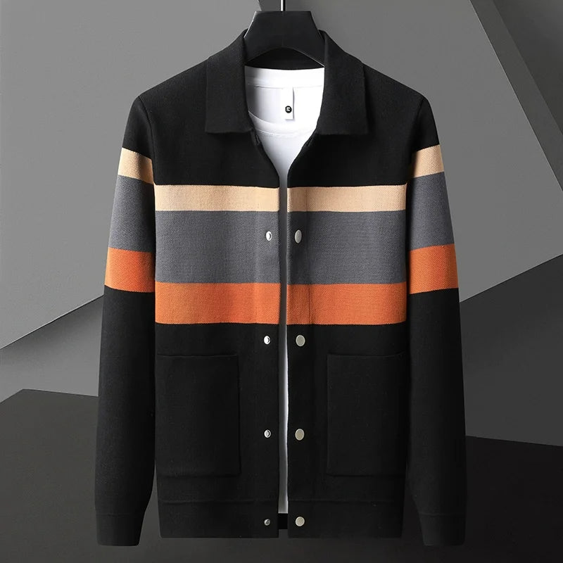 Men’s Winter Colorblock Jacket Long Sleeve