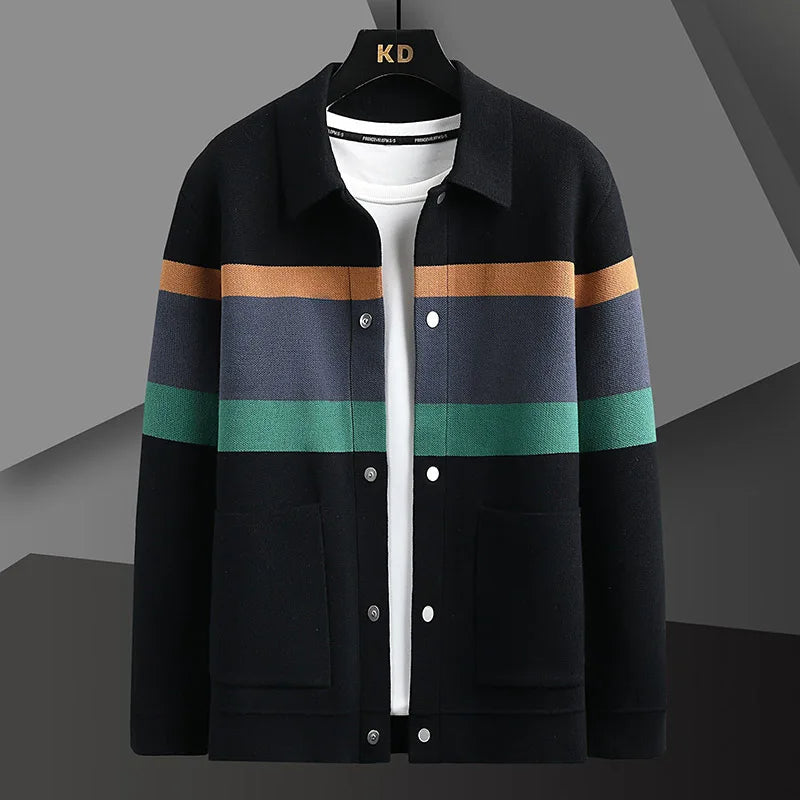 Men’s Winter Colorblock Jacket Long Sleeve