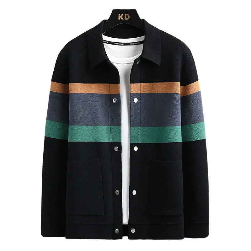 Men’s Winter Colorblock Jacket Long Sleeve