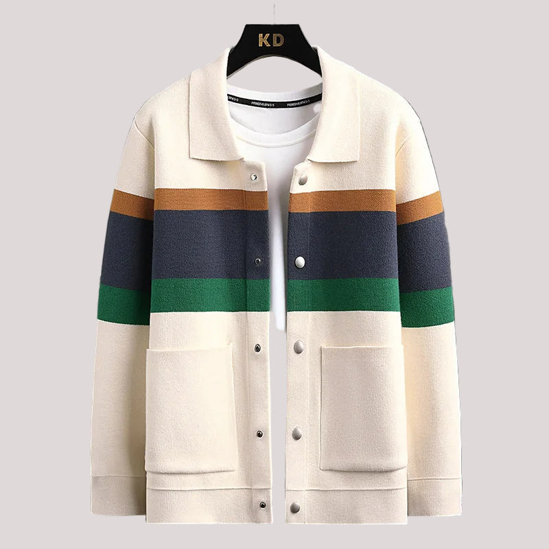 Men’s Winter Colorblock Jacket Long Sleeve