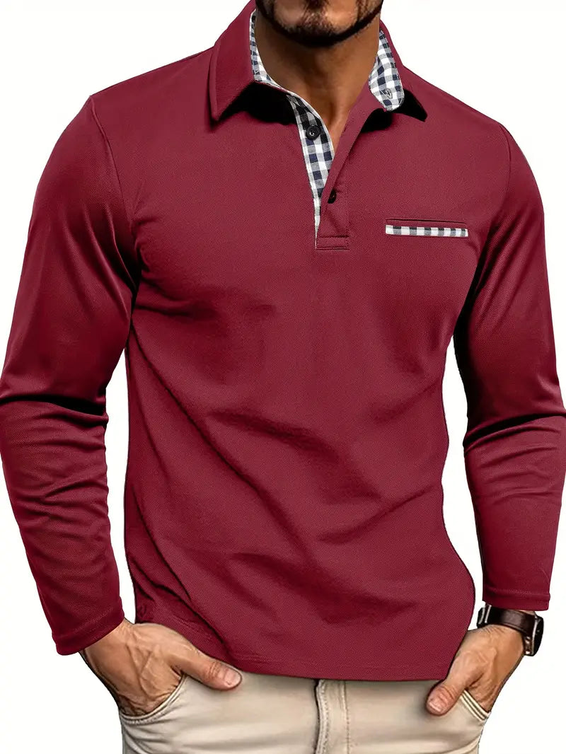 Men’s Winter Long Sleeve Polo Shirt