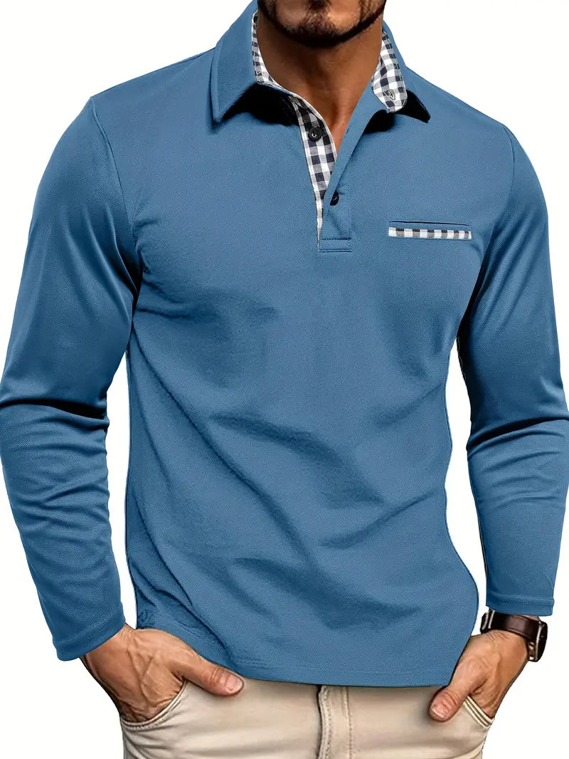 Men’s Winter Long Sleeve Polo Shirt