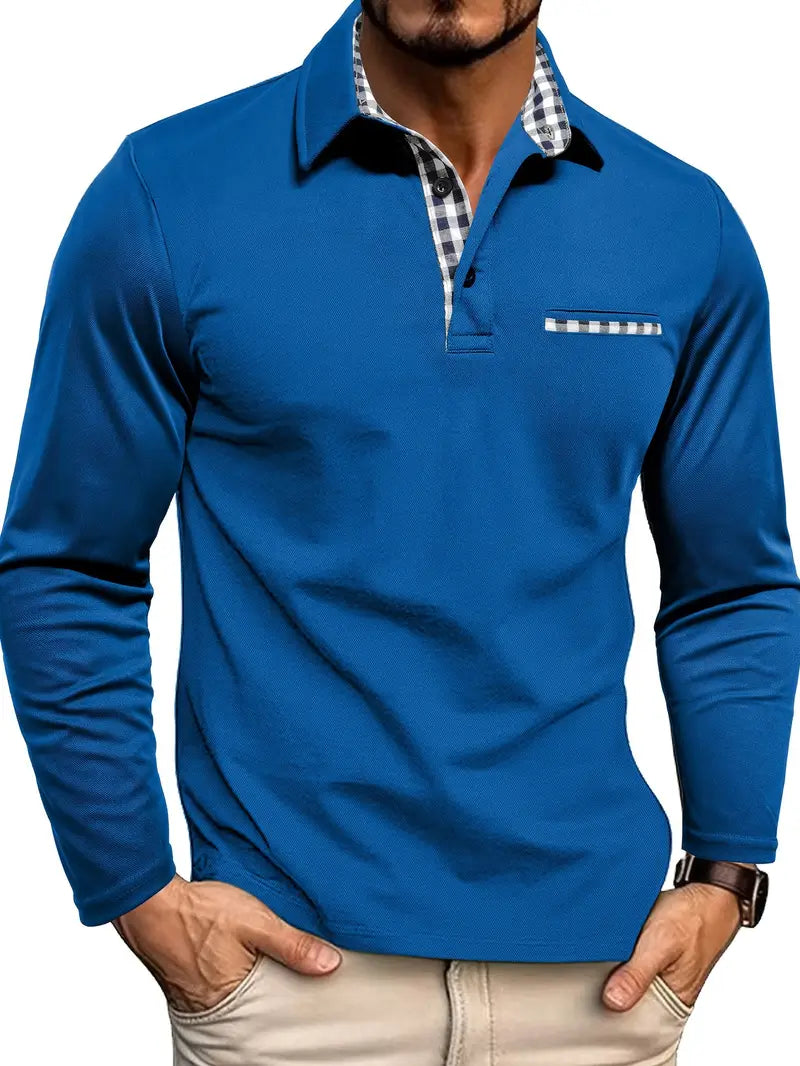 Men’s Winter Long Sleeve Polo Shirt