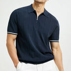Men’s Zip Neck Polo Knit