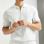 Men’s Zip Neck Polo Knit