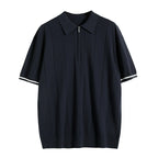 Men’s Zip Neck Polo Knit