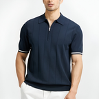 Men’s Zip Neck Polo Knit