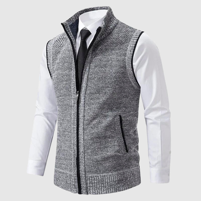 Men’s Zip Up Sweater Vest