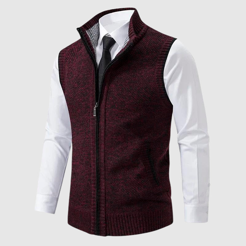 Men’s Zip Up Sweater Vest