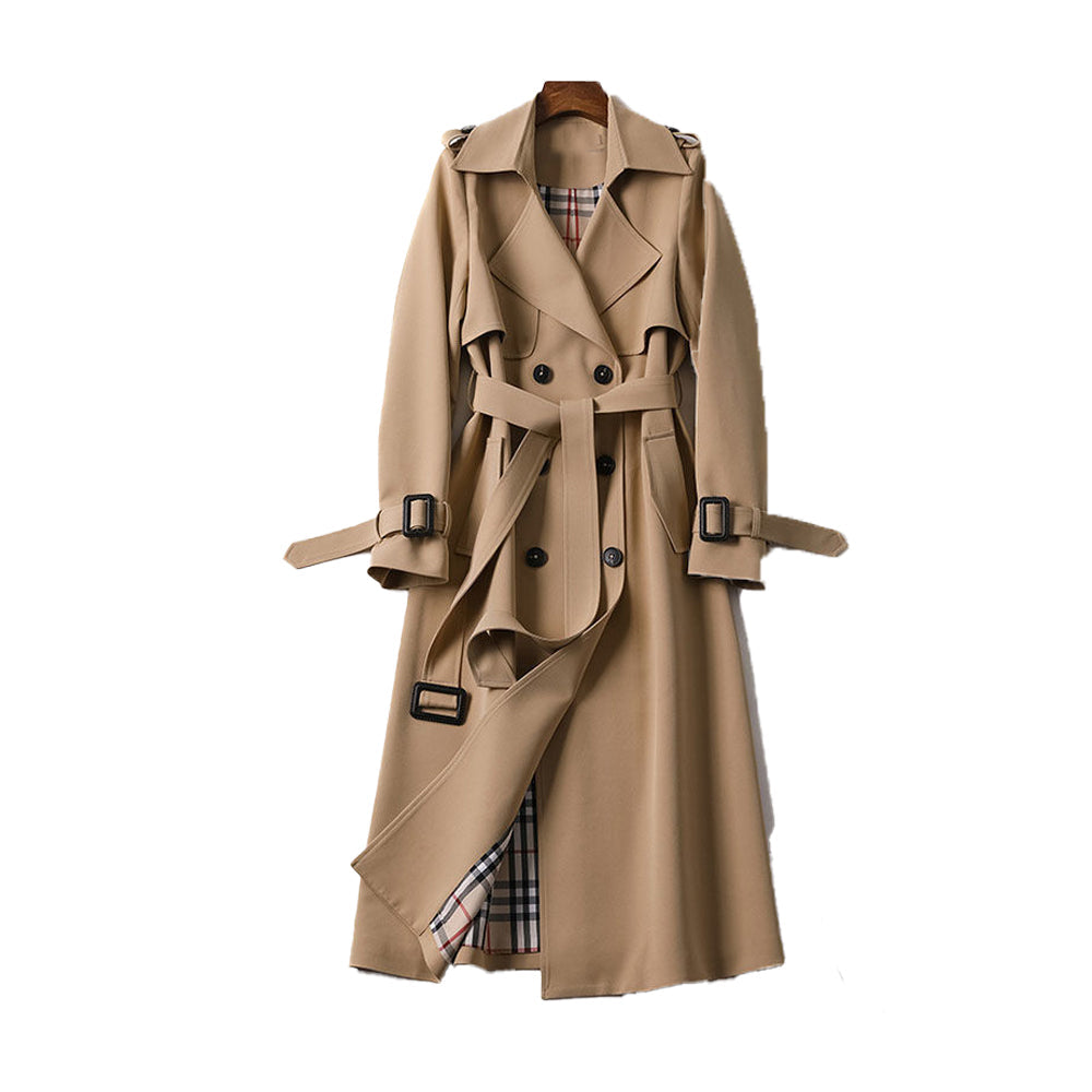 Women’s Belted Double Breasted Trench Coat