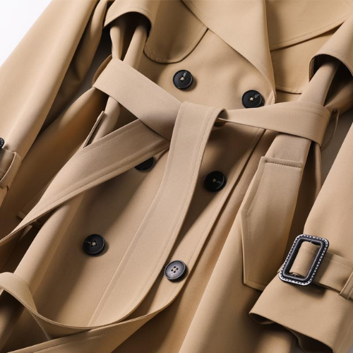 Women’s Belted Double Breasted Trench Coat