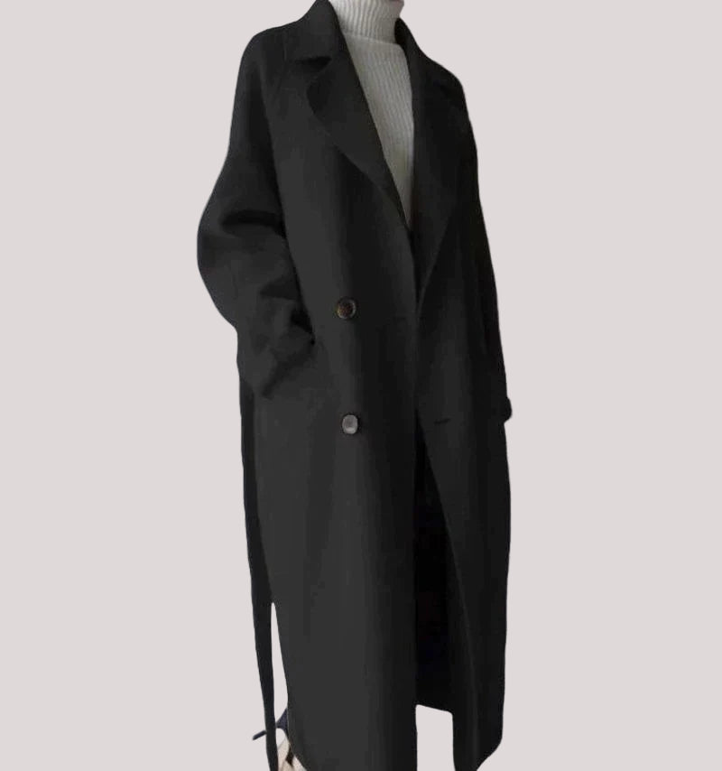 Women’s Belted Trench Coat Long Sleeve