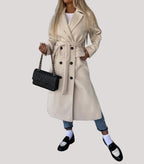 Women’s Belted Trench Coat Long Sleeve