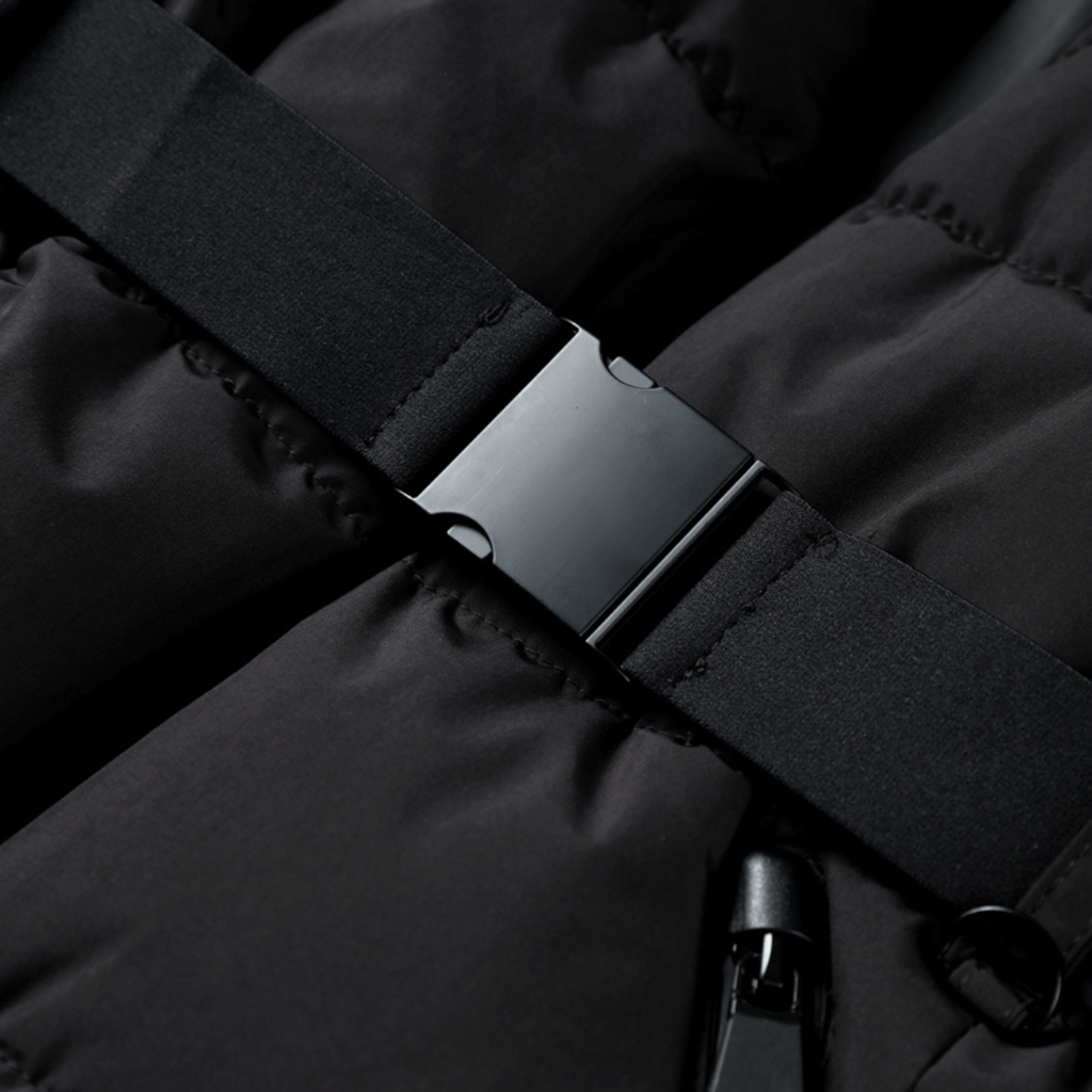 Women’s Belted Winter Puffer Jacket