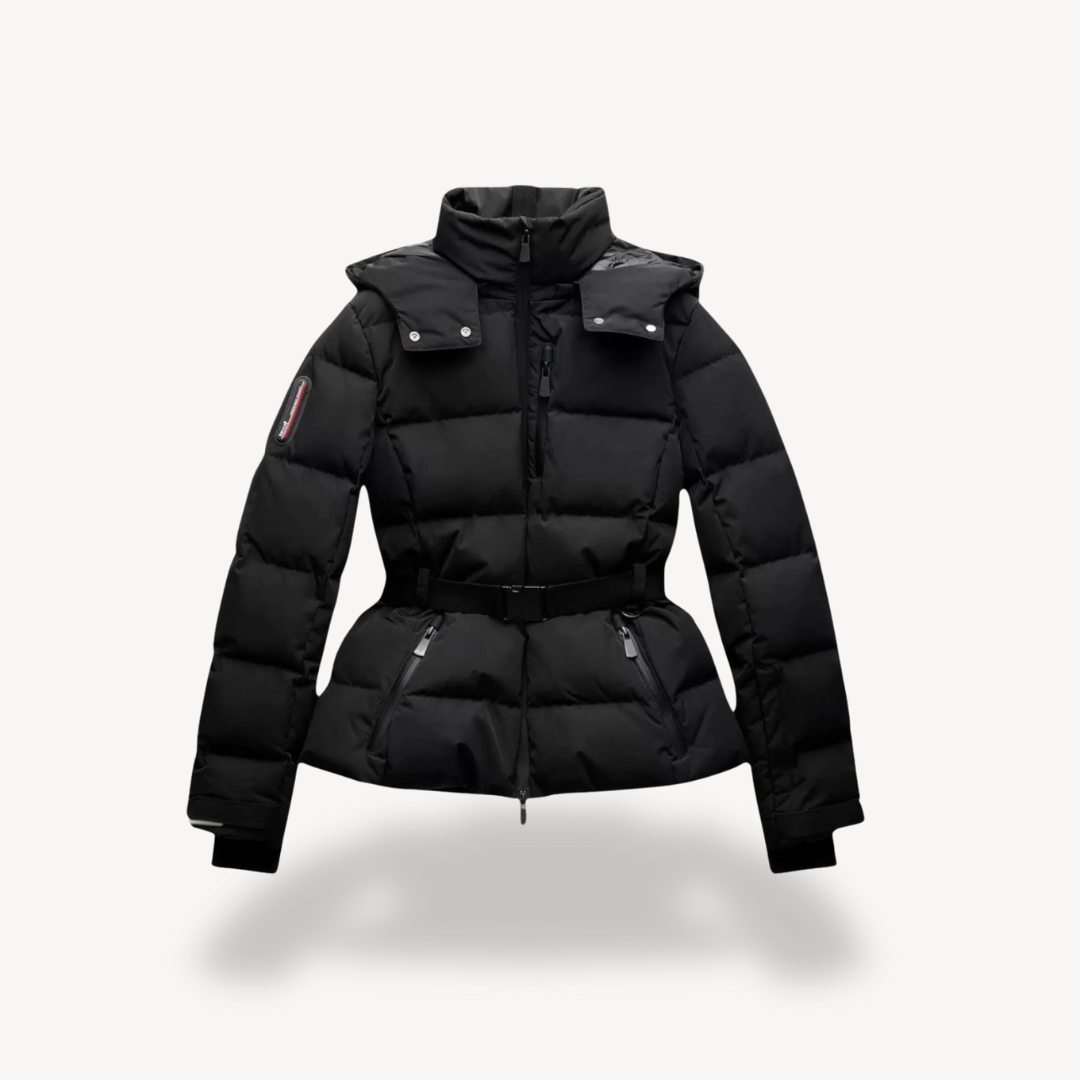 Women’s Belted Winter Puffer Jacket