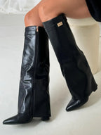 Women’s Buckle Thigh-High Boots