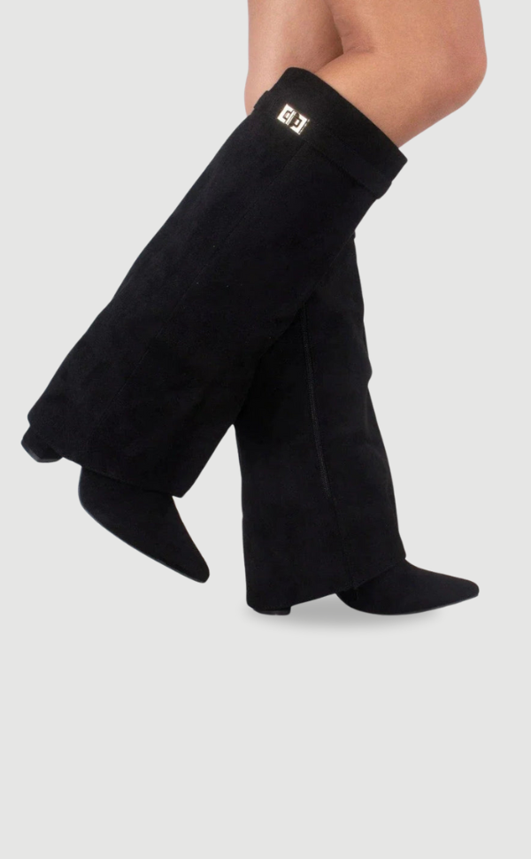 Women’s Buckle Thigh-High Boots