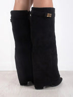 Women’s Buckle Thigh-High Boots