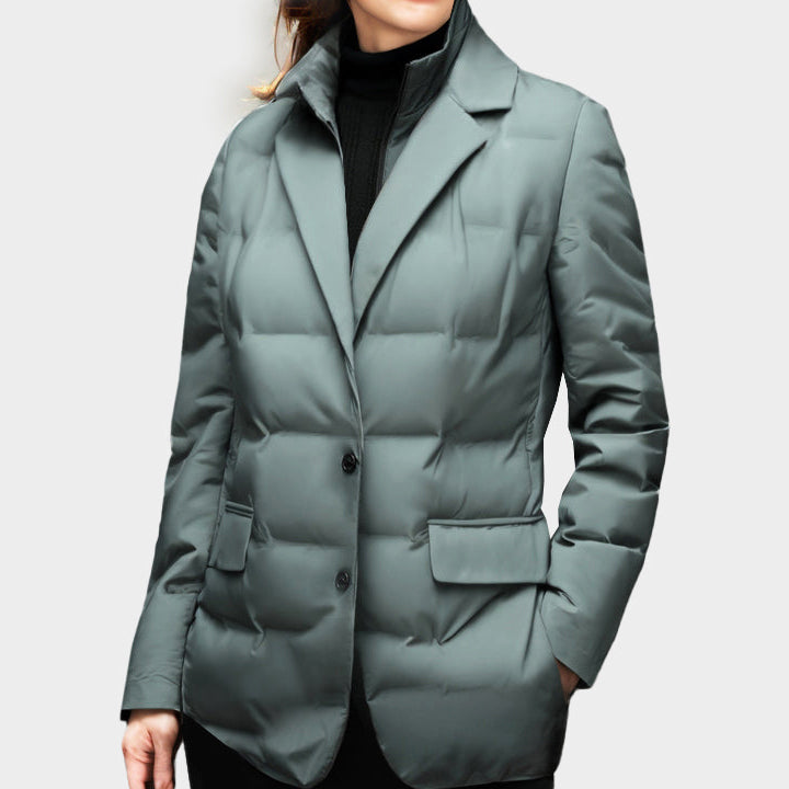 Women’s Button Front Puffer Jacket